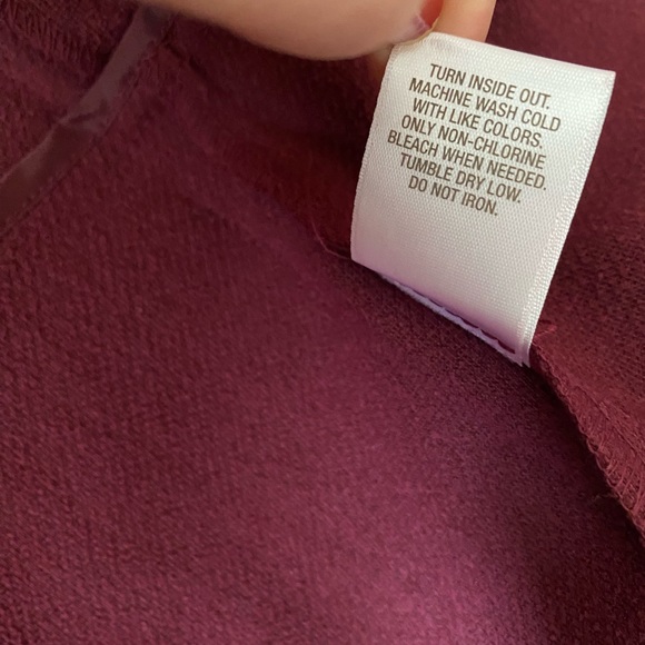 db( Dressbarn) Womens Blazer Jacket Maroon Hook Closure Soft Fit/Flare, M - Picture 14 of 16